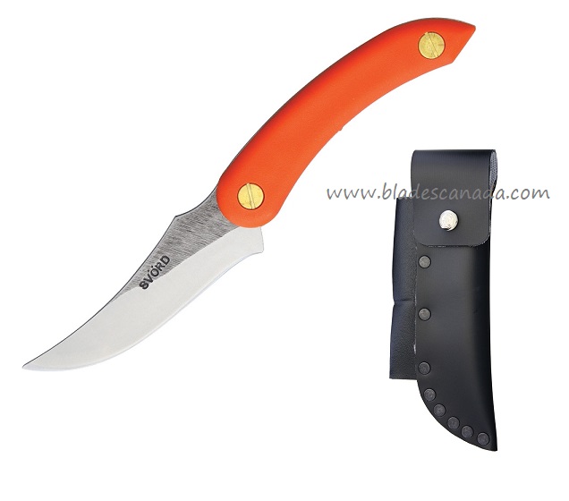 Svord Amerikiwi Skinning Fixed Blade Knife, Orange Handle, SVAMKIOR