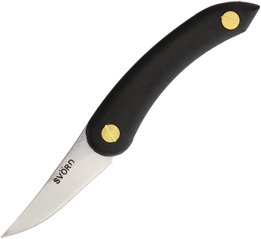 Svord Chip Thwitel Whittler Fixed Blade Knife, Black Handle, SVCHWBK