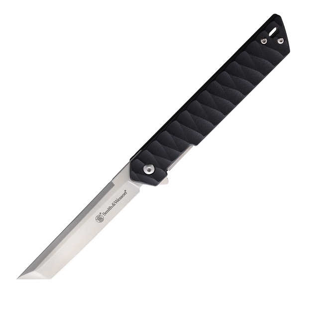 Smith & Wesson 24/7 Tanto Folder, Black G-10 Handle 1147097 - Click Image to Close