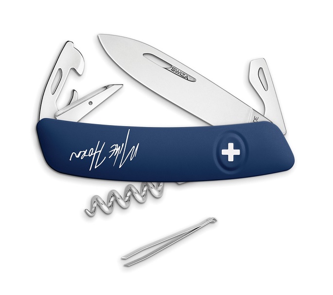 Swiza D03 Pangea Multitool - Mike Horn Signature Blue Handle