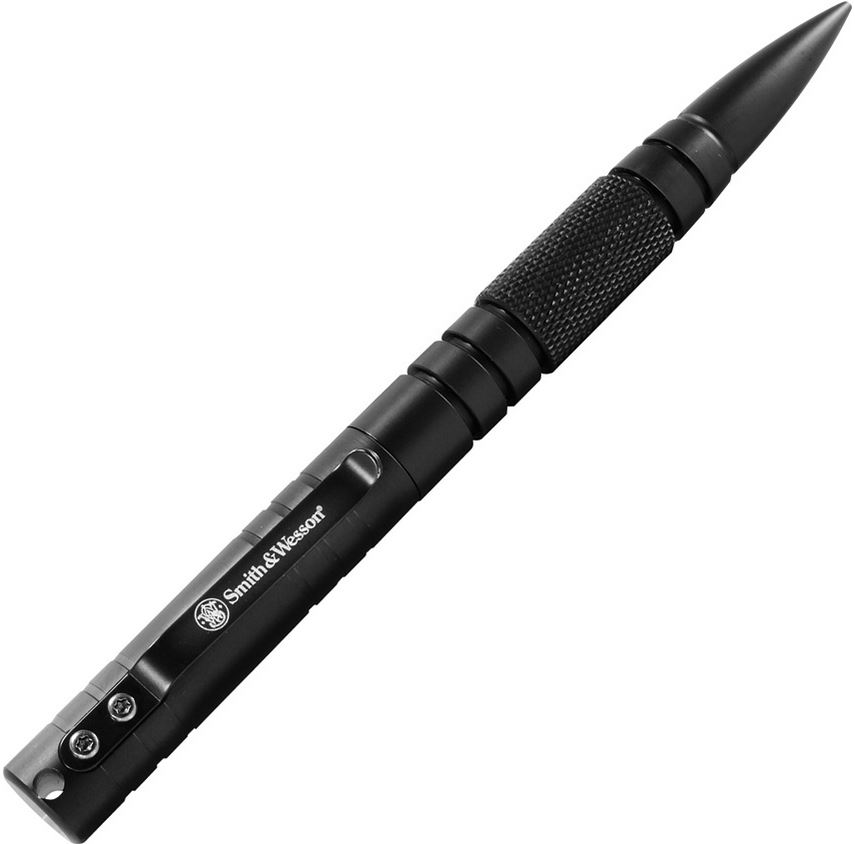 Smith & Wesson MPBK Military & Police Tactical Pen, Aluminum Black - Click Image to Close