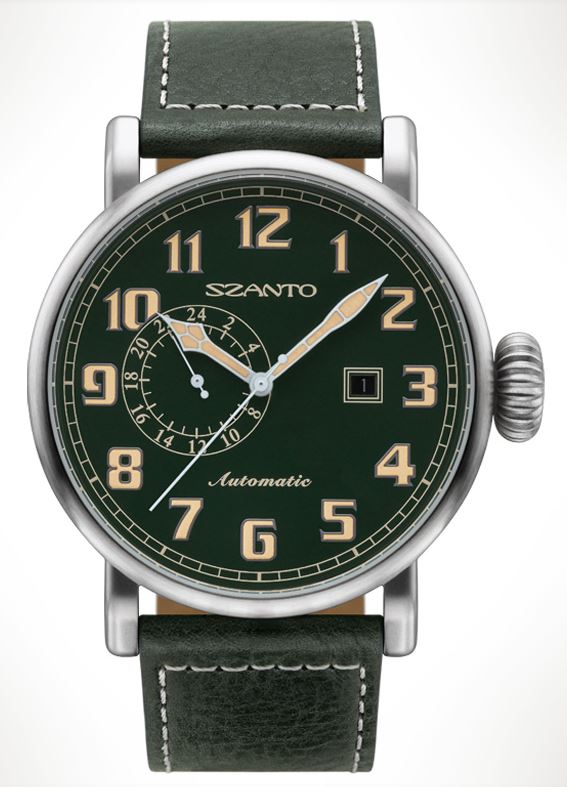 Szanto 6104 Big Aviator Automatic - Green