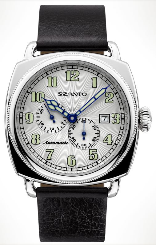 Szanto 6202 Officer's Coin Cushion Automatic - Black and Silver - Click Image to Close