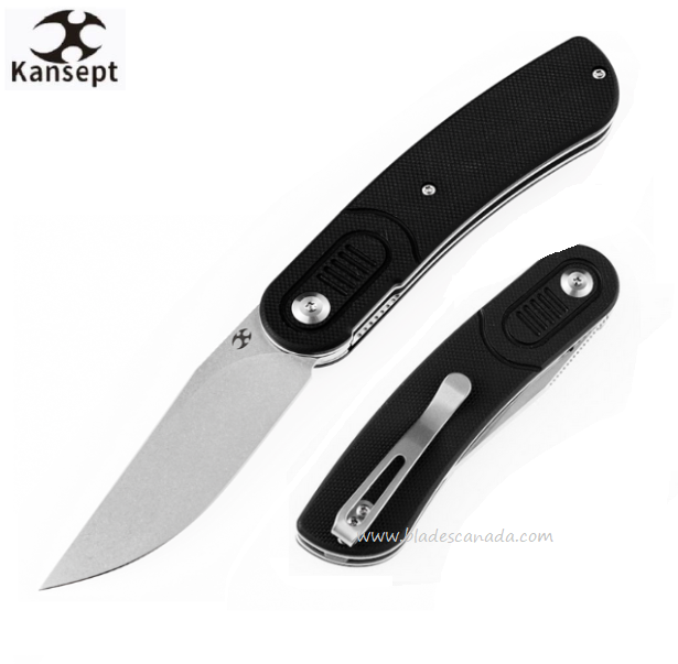 Kansept Reverie Flipper Folding Knife, 154CM SW, G10 Black, T2025A1