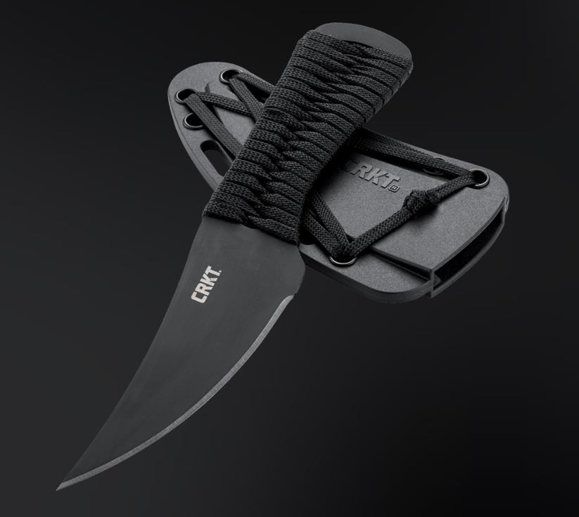 CRKT Scrub Fixed Blade Knife, SK5 Steel, GFN Sheath, 2712