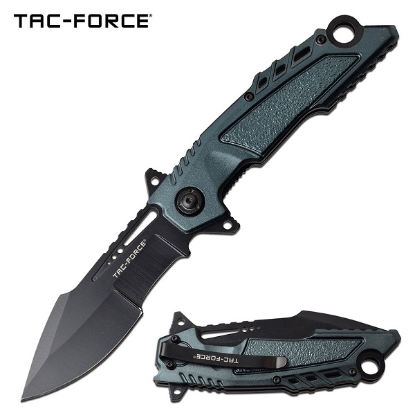 Tac Force TF-1011BBL Aluminum Assisted Opening Folder - Denim Blue