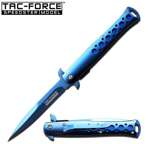 Tac Force TF-884BL Blue-Ti Assisted Open Stiletto