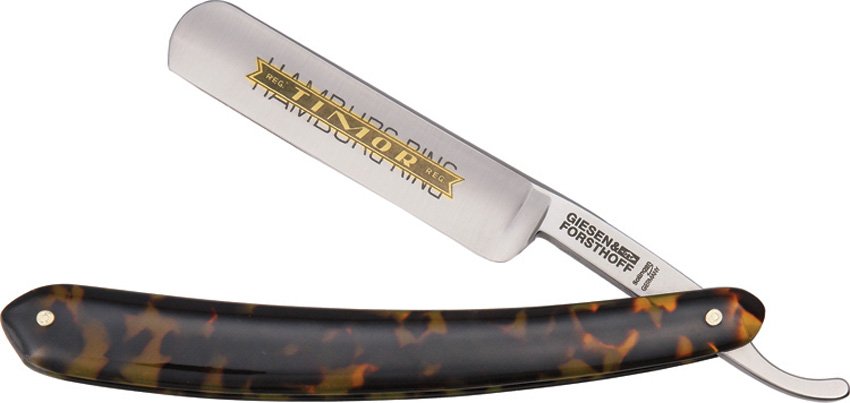 Timor 504 Straight Razor - Imitation Tortoise