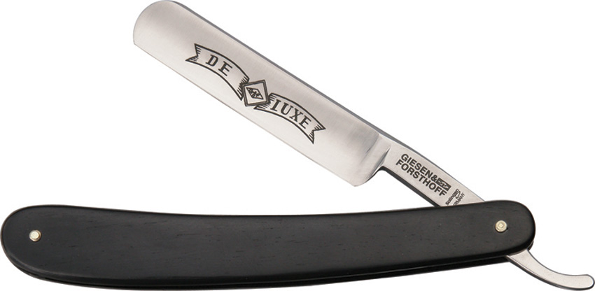 Timor 550 Straight Razor - Ebony Wood