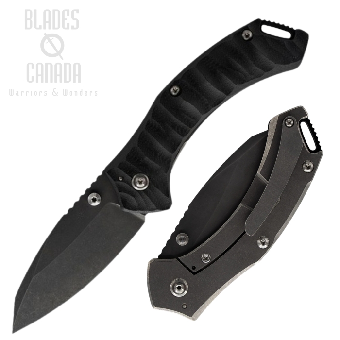(image for) TOOR XT1 Charlie Framelock Folding Knife, CPM S35VN Black, G10/Titanium, 64200