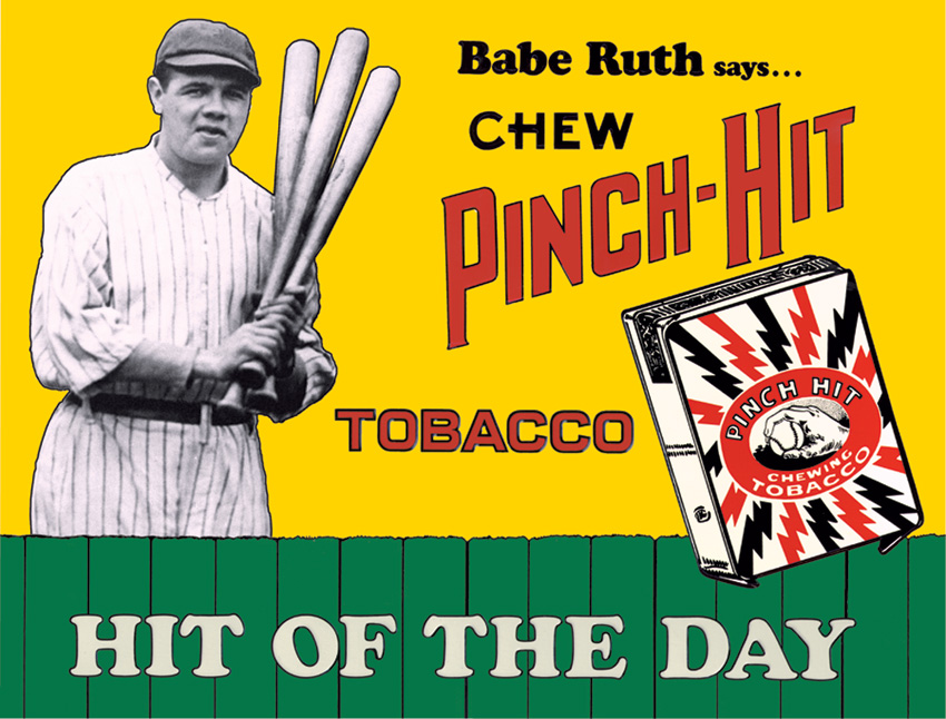 Tin Sign 0059 Babe Ruth - Pinch Hit [Clearance]
