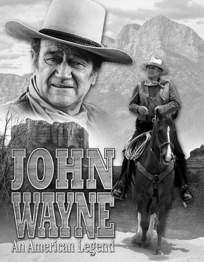 Tin Sign 1748 John Wayne - An American Legend