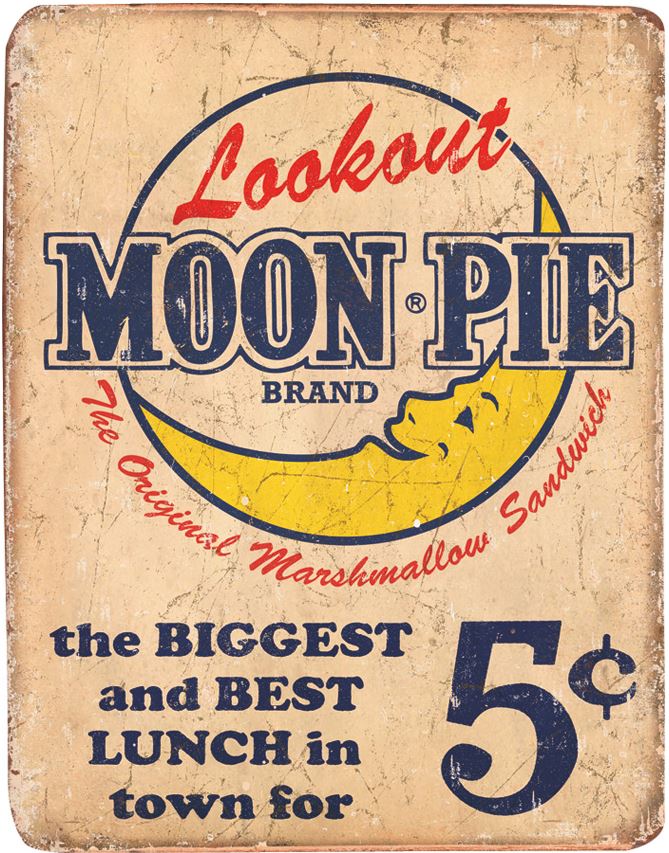 Tin Sign 1801 Moon Pie Best Lunch