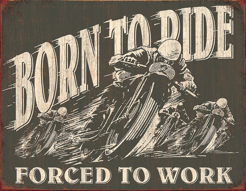 Tin Sign 1885 Born To Ride