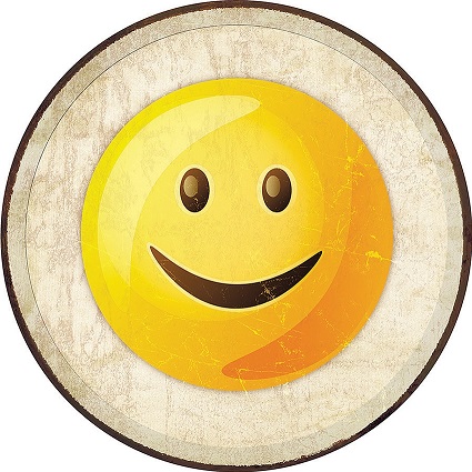 Tin Sign 2275 Round Emoji - Smile