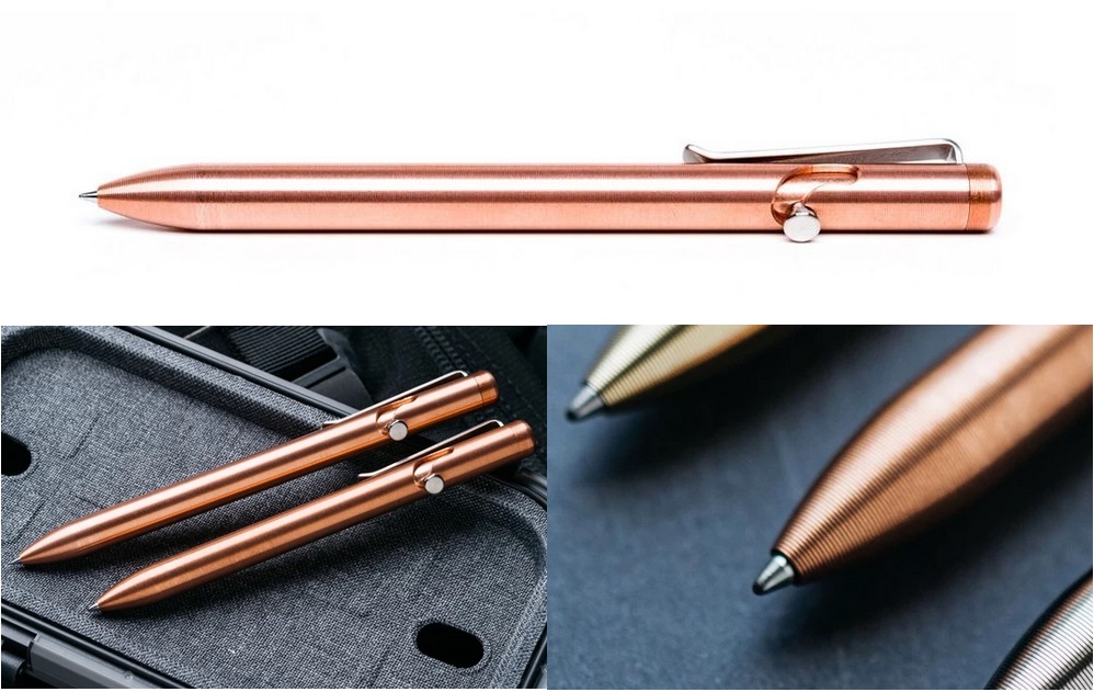Tactile Turn Bolt Action Pen Short - Copper