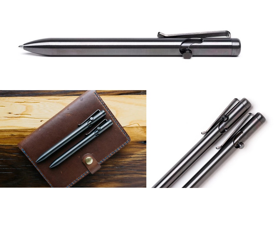 Tactile Turn Bolt Action Pen Short - Zirconium