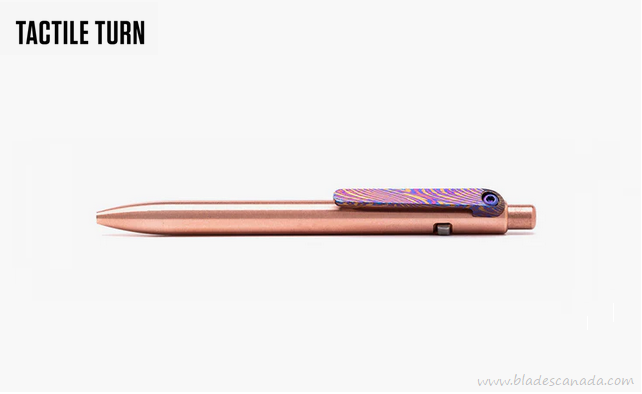 Tactile Turn Side Click Slim Pen Mini, Copper with Timascus Clip