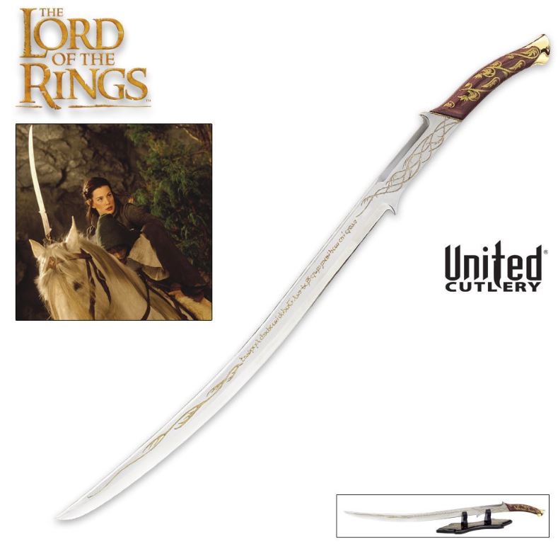The Lord Of The Rings Hadhafang Sword of Arwen, Display Stand, UC1298