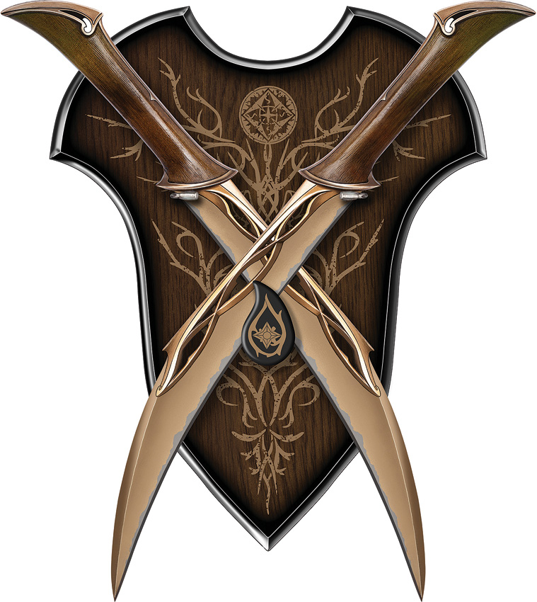 UC The Hobbit Fighting Swords of Tauriel w/Display Plaque, UC3044