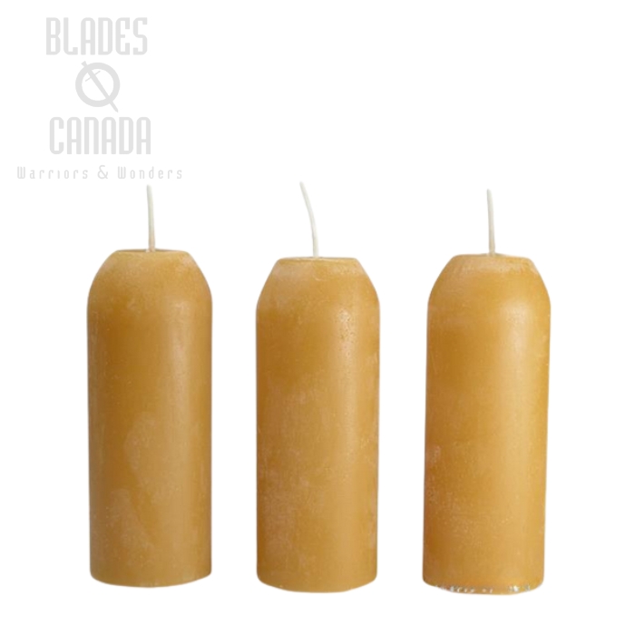 (image for) UCO 12-Hour Beeswax Candles, 3-Pack, L-CAN3PK-B