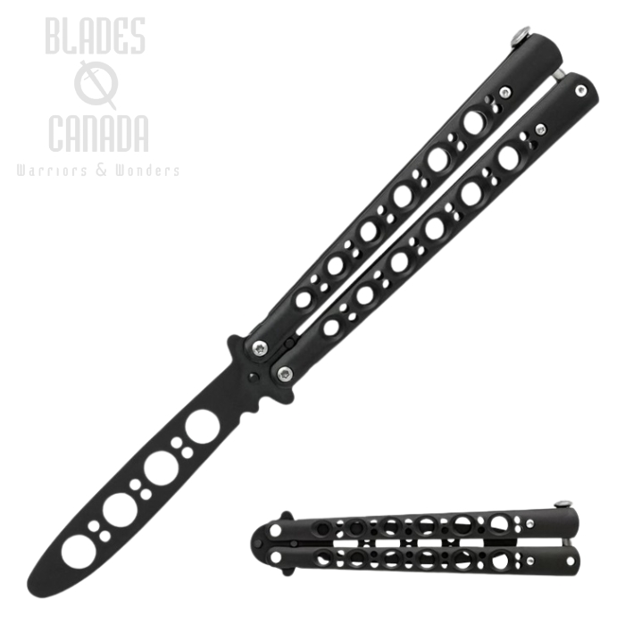 Black Skeleton Butterfly Trainer, Stainless, BK6119