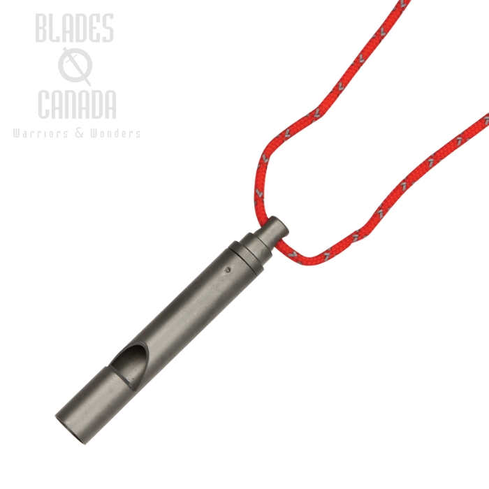 Vargo Titanium Emergency Whistle w/ Lanyard