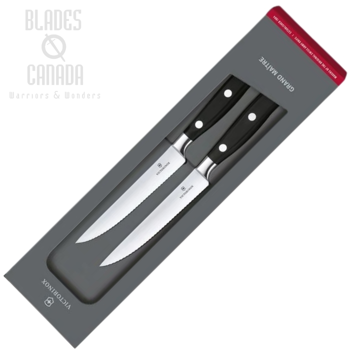 Victorinox Grand Maitre Black 5" Steak Knife Set - Serrated Victorinox Grand Maitre Black 5" Steak Knife Set - Serrated