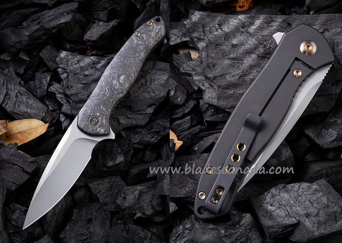 WE Knife Kitefin Flipper Framelock Knife, S35VN, Carbon Fiber, 2001A