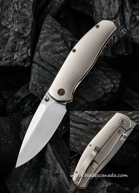 WE Knife Esprit Framelock Folding Knife, 20CV, Titanium, WE20025B-A