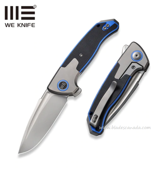 WE Knife Flipper Framelock Knife, CPM 20CV, Titanium/G10, WE20078B-2
