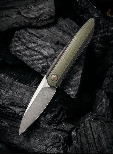 WE Knife Black Void Opus Folding Knife, 20CV, G10/Titanium, WE2010V-2