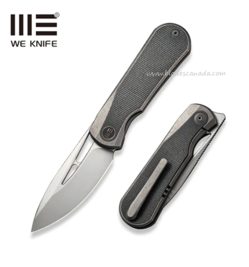 WE Knife Baloo Flipper Framelock Knife, CPM 20CV, Ti/Micarta Green, 21033-4