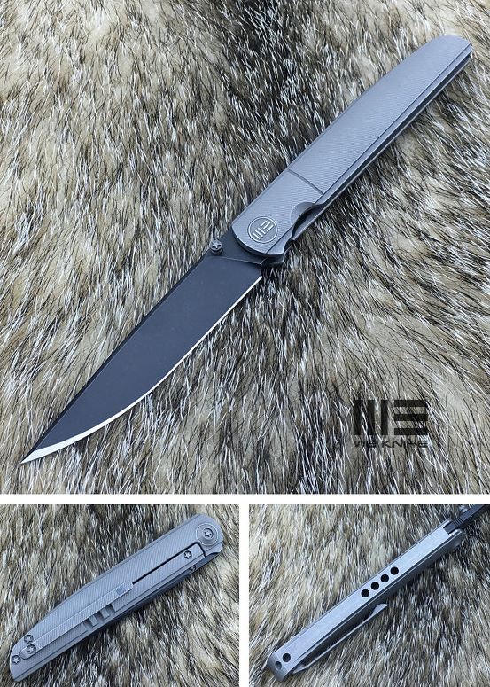 WE Knife Slimline Framelock Folding Knife, M390 SW, Titanium Grey, 618C