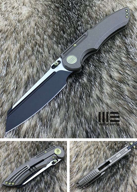We Knife 620I Framelock Folding Knife, M390 Two-Tone, Titanium Bronze