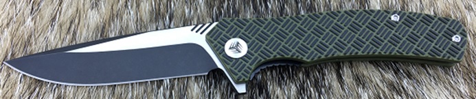 WE Knife Blitz Folding Knife, VG10, G10 Green/Black, WE711B