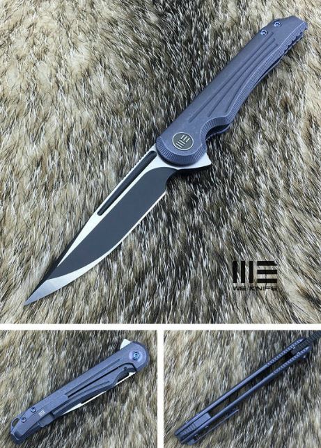 WE Knife Array Flipper Framelock Knife, S35VN, Titanium, WE718A