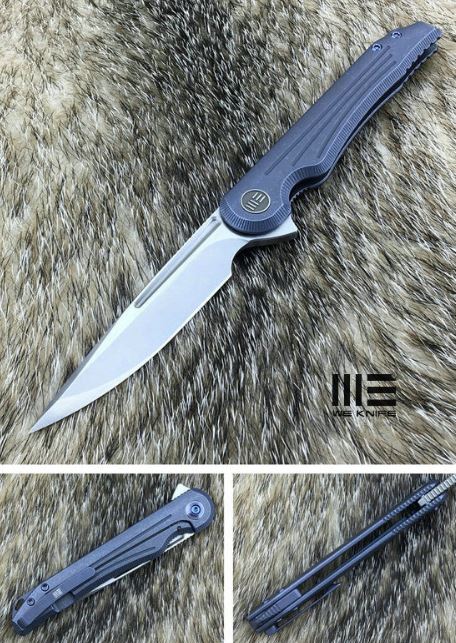 WE Knife Array Flipper Framelock Knife, S35VN, Titanium, WE718B