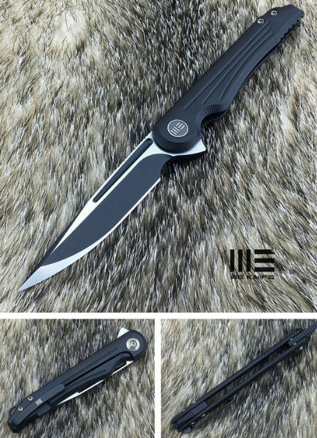 WE Knife Array Flipper Framelock Knife, S35VN, Titanium, WE718G