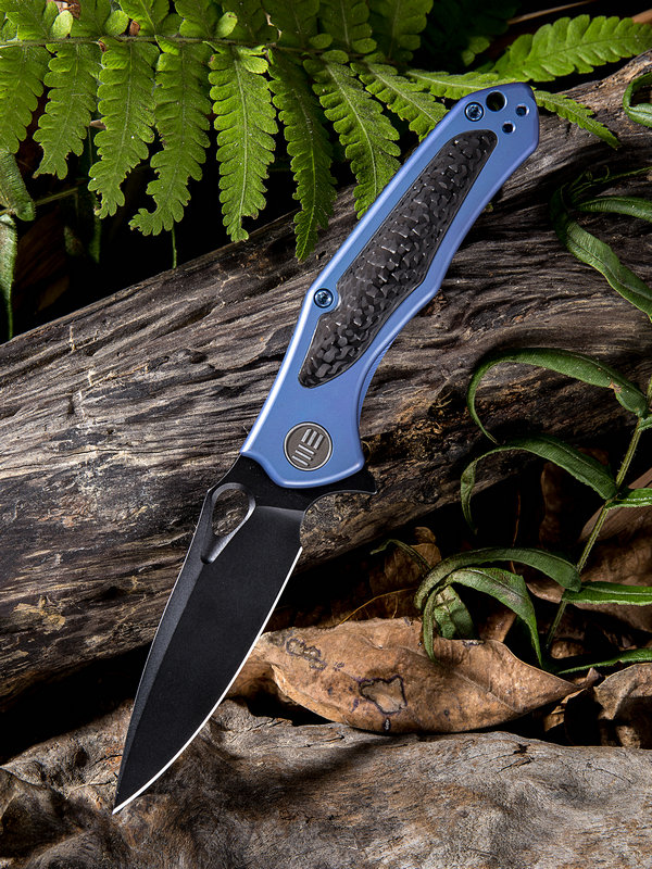 WE Knife Vapor Framelock Folding Knife, S35VN Black, Carbon Fiber/Titanium, 804A