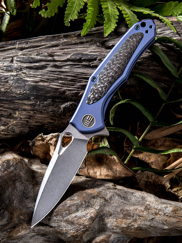 WE Knife Vapor Flipper Framelock Knife, S35VN, Carbon Fiber/Titanium, WE804B