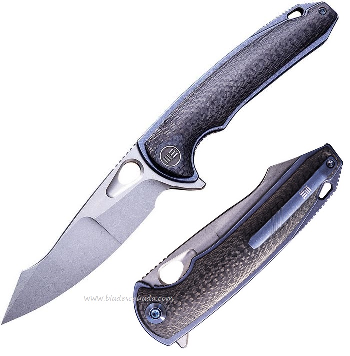WE Knife Yucha Flipper Folding Knife, S35VN, Carbon Fiber/Titanium, 810A