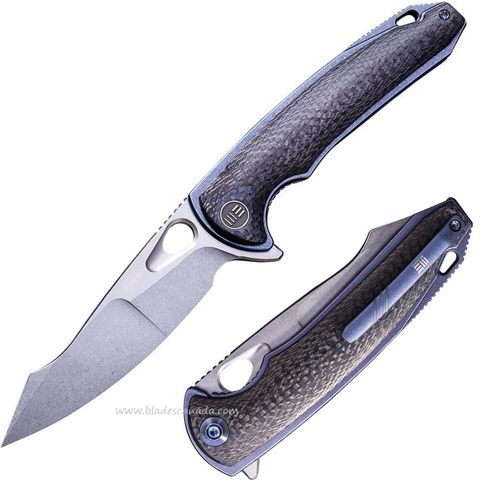 WE Knife Yucha Flipper Folding Knife, S35VN, Carbon Fiber/Titanium, WE810A