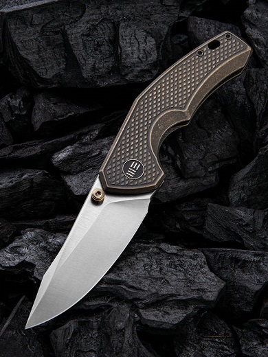 WE Knife Gnar Framelock Folding Knife, S35VN, Titanium Bronze, 917A