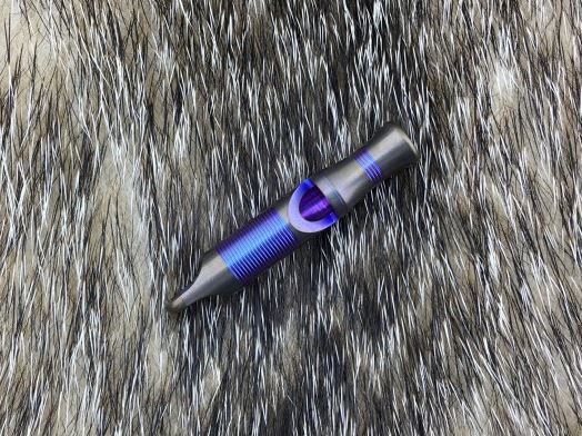 WE Knife A-05B Whistle, Titanium Blue - Click Image to Close