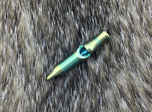 WE Knife A-05C Whistle, Titanium Green - Click Image to Close