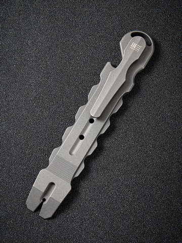 WE Knife Gesila Prybar Tool, Titanium Gray Stonewash, A-08B - Click Image to Close