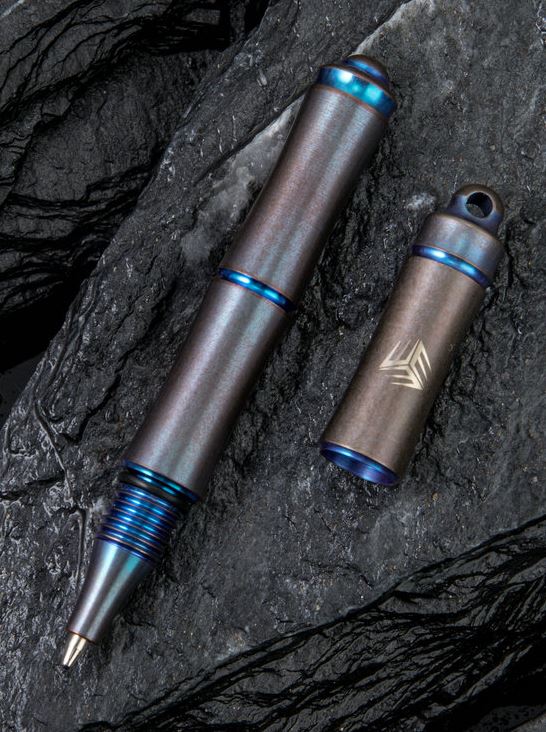 WE Knife TP-04A Syrinx Pen, Titanium Blue, TP-04A