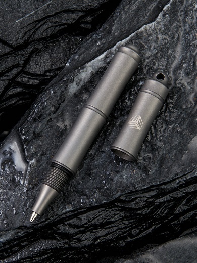 WE Knife TP-04B Syrinx Pen, Titanium Gray, TP-04B
