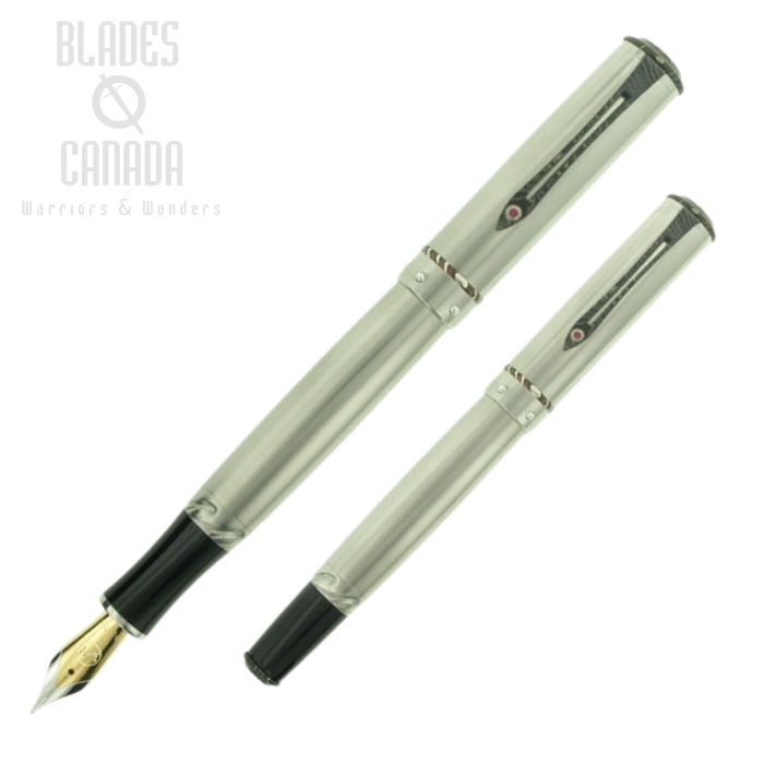 William Henry Cabernet F8-2 Fountain Pen, Titanium, Limited Edition 100